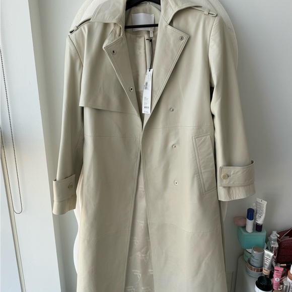REMAIN BIRGER CHRISTENSEN
Beige Pisonia Leather Trench Coat - Picture 2 of 4